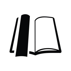 Stylized Black and White Image of an Open Book Revealing its Pages