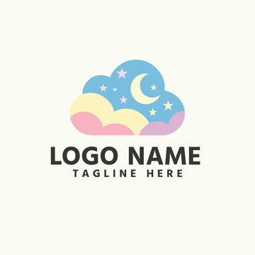 Kids minimal logo for kids product branding 