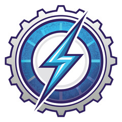 Realistic vector illustration of a circular logo with stylized, abstract geometric shapes forming the letter 'd'. Professional, modern, clean.