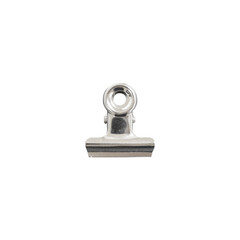 Silver Bulldog Clip Isolated