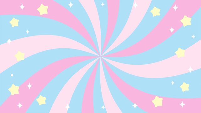 ファンシーでかわいいサンバーストの背景アニメーション
