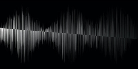 black abstract sound wave background for music