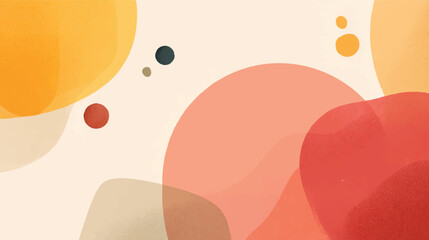 Adobe Illustrator Artwork, Minimalist vector art, simple shapes, pastel color palette