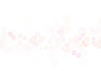 キラキラした光　玉ボケ　淡いピンクと白のシャボンボケ透過背景
Sparkling light, ball bokeh, pale pink and white soapy bokeh transparent background