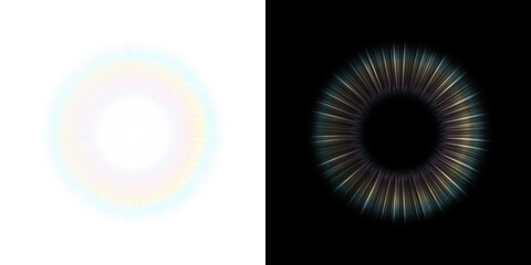 Png Rainbow Light Refraction Overlay PNG on transparent background