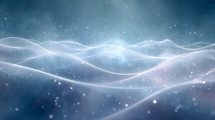 A dark blue abstract background with glowing stars and a hint of nebula evokes the deep cosmos of the universe