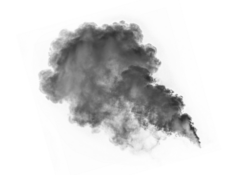 Png Realistic Gray Smoke Vapor PNG Overlay on transparent background