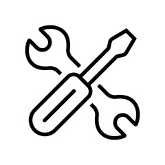 Repair icon with editable stroke