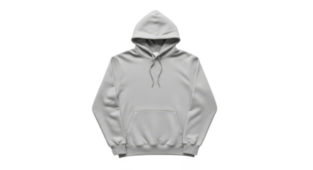 Stylish gray hooded sweatshirt on black