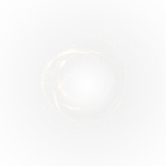 Png White Magic Vortex Circle with Transparent Background for Fantasy Designs