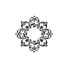 Ornamental Flourish Delight Decorative Floral Design with Flowing Leaves, Petals, and Tendrils in a Vibrant Palette
