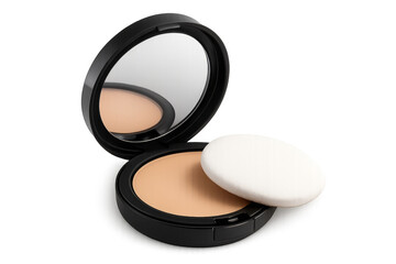 Compact face powder with mirror and applicator