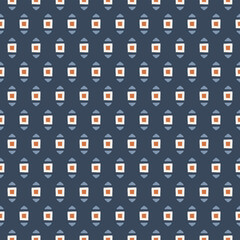 Elegant pattern abstract square shapes brown background. Modern fashion fabric design textile swatch women's dress men's shirt all over print block. Graphical illustration high resolution image.