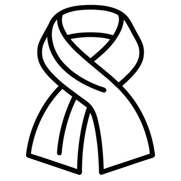 black scarf icon clip art preview