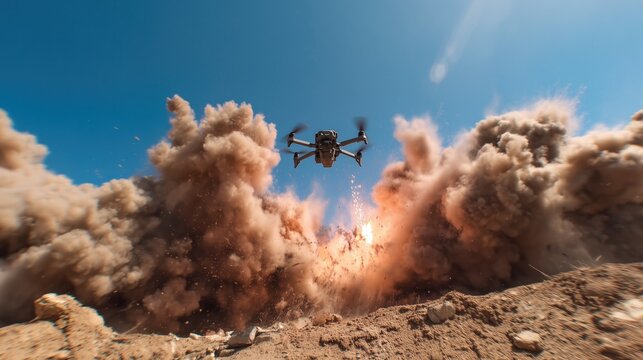 Army uses FVP drone on battlefield. War of drones. Modern weapon
