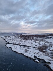 Whirlpools of the maelstrom of Saltstraumen, Nordland, Norway
