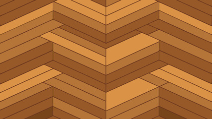 rustic herringbone wooden floor illustration