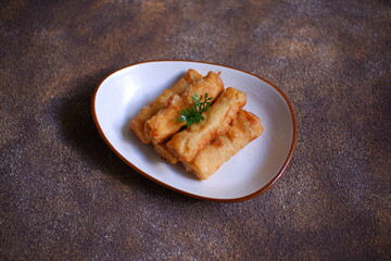 A plate of fried sosis solo 