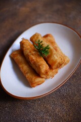 A plate of fried sosis solo 
