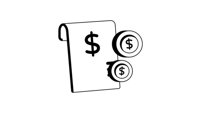 School fee payment and admission process concept Animation MP4 File
