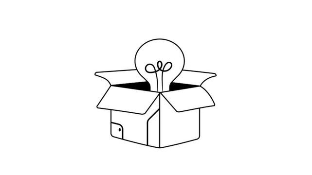 Creative learning mindset concept Animation MP4 File