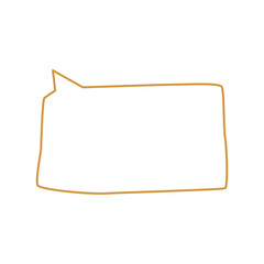 Speech bubble line art vector icon, speech balloon, chat bubble, line bubble chat