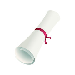 roll of paper with ribbon