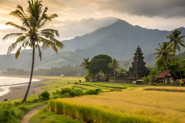 Obraz premium rice terraces in bali