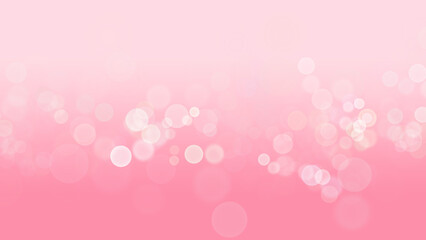 ピンクのグラデーション　キラキラしたシャボン玉　背景素材
Pink gradation sparkling soap bubbles background material