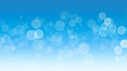 爽やかな青色のグラデーション　玉ボケ背景素材
Refreshing blue gradation bokeh background material