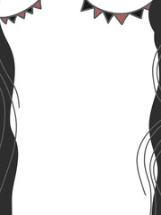  abstract background with flowing lines and organic shapes. Minimal modern frame for social media template, poster, or presentation design