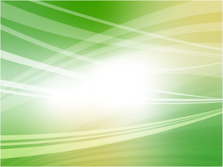 Green Wave Light Flow Abstract Background Illustration