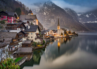 Beautiful Hallstatt in Austrian Alps