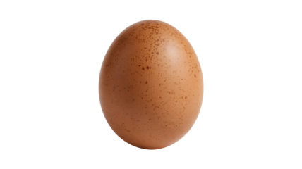 Fresh brown egg isolated on a black background, perfect for culinary projects, healthy eating concepts, and creative design needs.