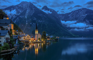 Beautiful Hallstatt in Austrian Alps