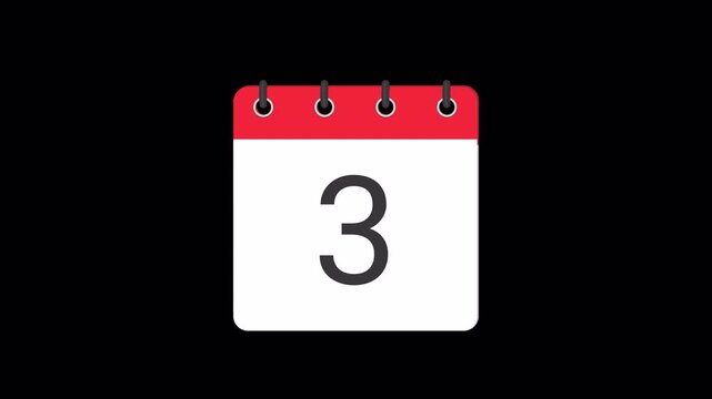 Calendar Icon &ndash; Animation Alpha Loop