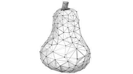 Abstract pear graphic design