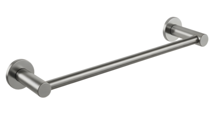 Modern stainless steel towel bar for bathroom decor, elegant design for home renovation projects, sleek, minimalist style