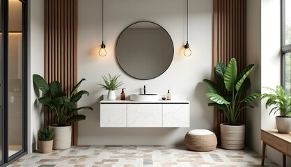 Sleek and Elegant Modern Bathroom Interior