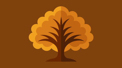 Smooth Oak Wall Wallpaper Illustration