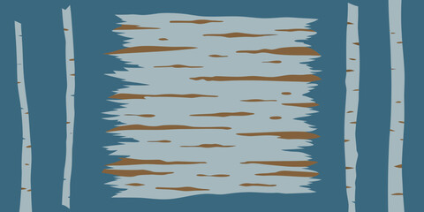 Weathered Birch Surface Pattern Illustration