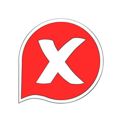 Obraz premium Check Mark No Icon – Animation Alpha Loop