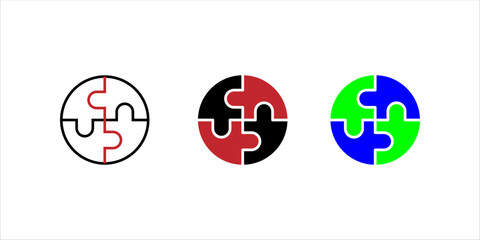 Vector graphic group connection logo.Eight people in the circle.logo team work Pro Vector icon set. vector illustration, pictogram isolated on white background. color editable	
