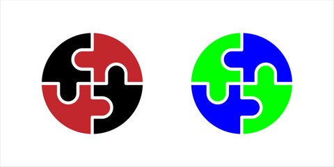 Fototapeta premium Vector graphic group connection logo.Eight people in the circle.logo team work Pro Vector icon set. vector illustration, pictogram isolated on white background. color editable 