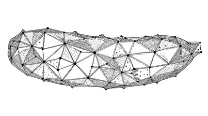 Geometric pickle outline