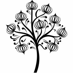 Obraz premium Collard tree on white background.05