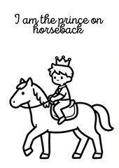 DISEGNO PICCOLO PRINCIPE A CAVALLO 
