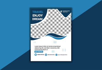  Editable Travel Promotion Flyer Modern Holiday Trip Offer Template Orange and Black Vector Design