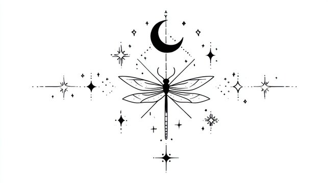 Dragonfly celestial design