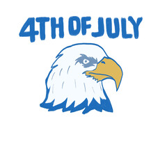 Patriotic Bald Eagle Head – Independence Day USA Design